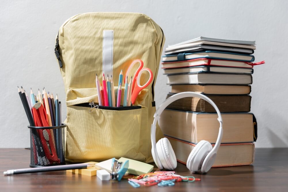 Backpack with Essential School Supplies